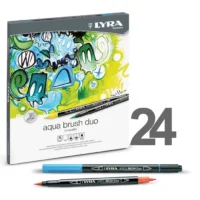set de 24 feutres lyra aqua brush duo