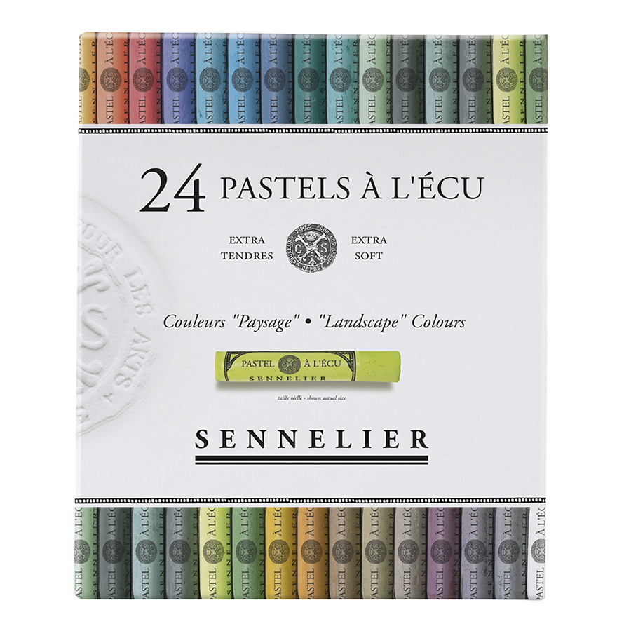 Boîte de 24 pastels à l'écu