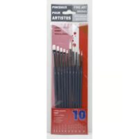 Set de 10 pinceaux loisirs créatifs